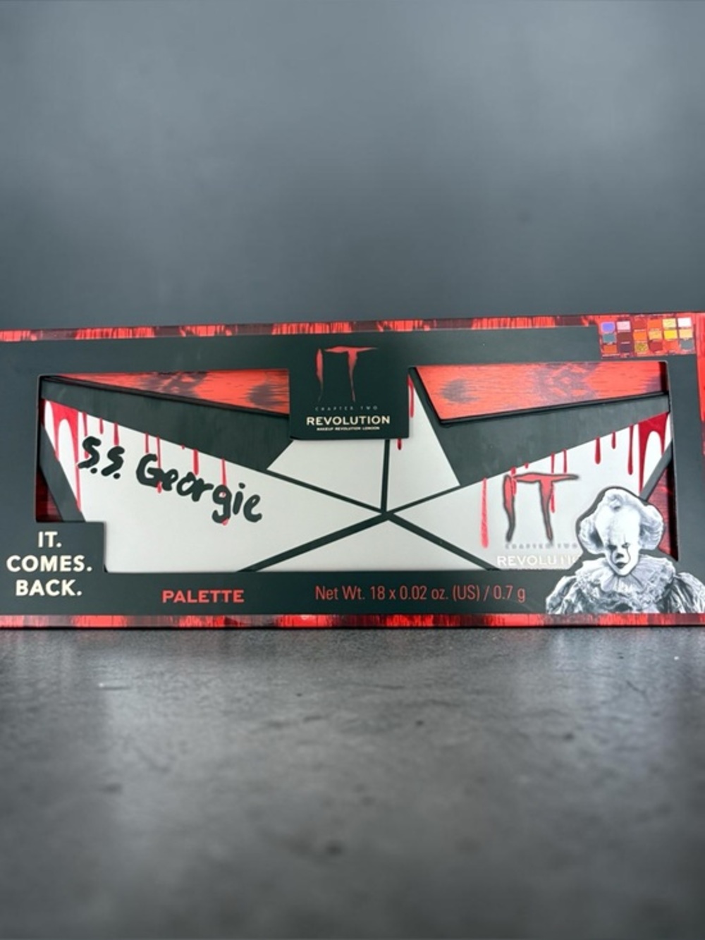 IT x Revolution "S.S. Georgie" Horror Themed Eyeshadow Palette